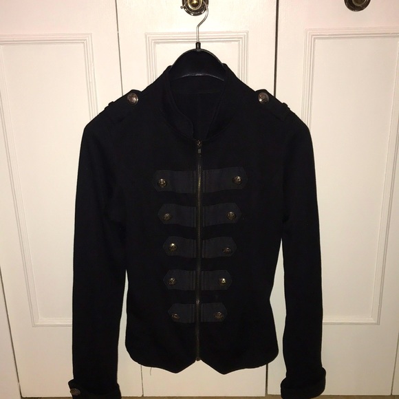 Black military style sweater - Picture 1 of 6